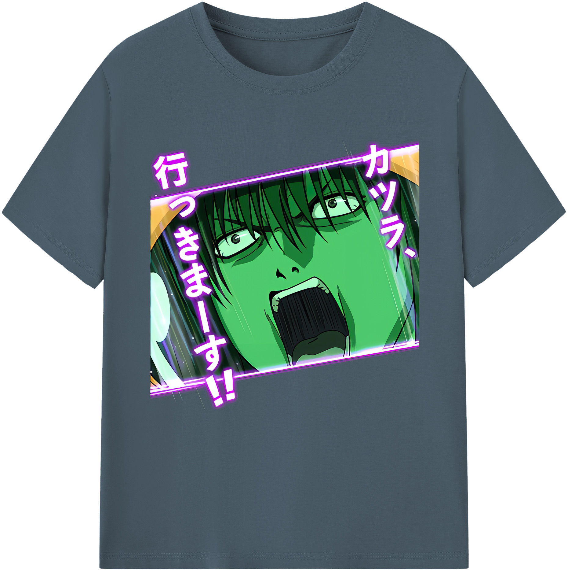 （画像用） ぎんたま 坂田銀時（さかたぎんとき） 神楽 志村新八（しむら しんぱち） GINTAMA Sakata Gintoki Kagura Shimura Shinpachi 綿100％半袖Tシャツ（フロントプリント）